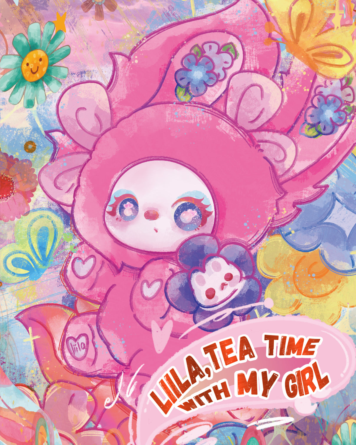 Liila 600%-V2 Tea Time With My Girl Series Plush Blind Box