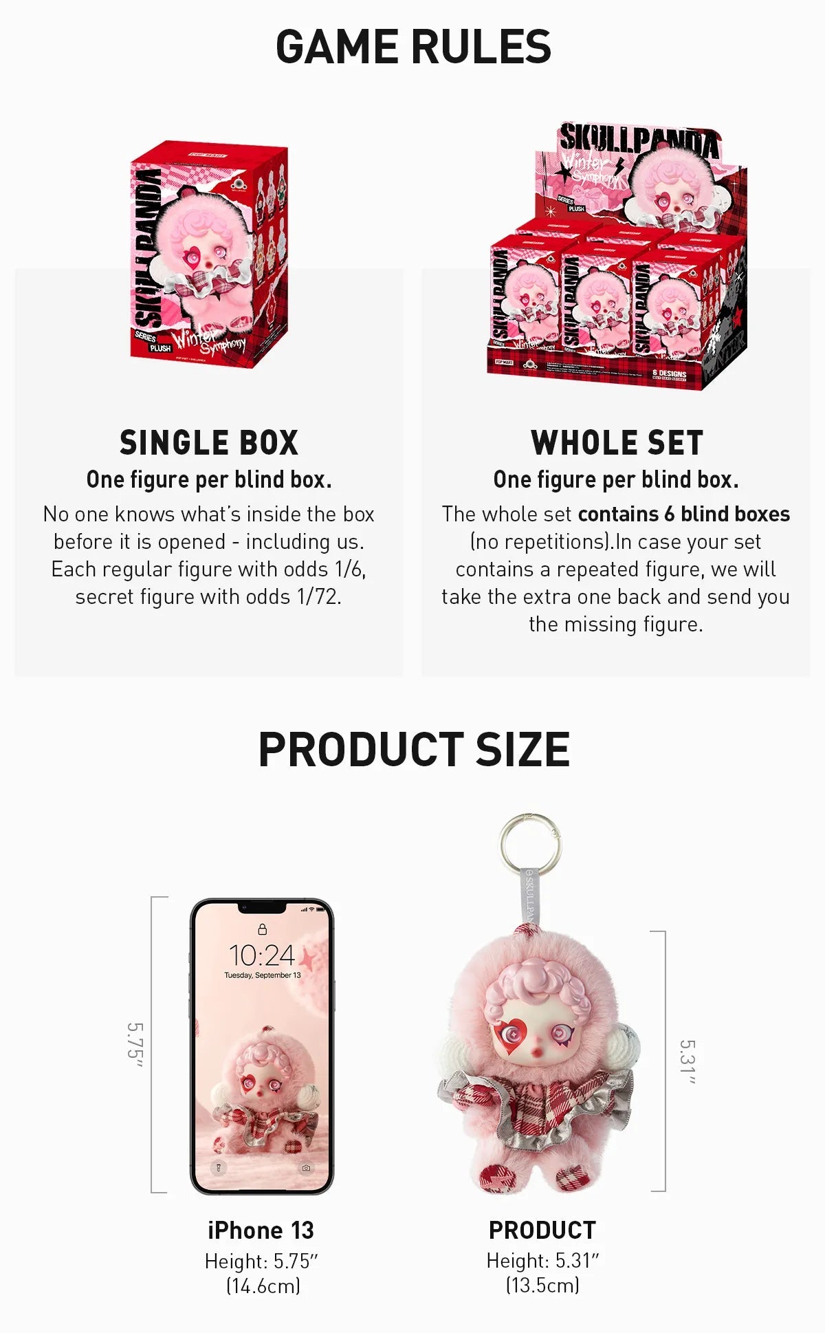 Skullpanda Winter Symphony plush doll blind box