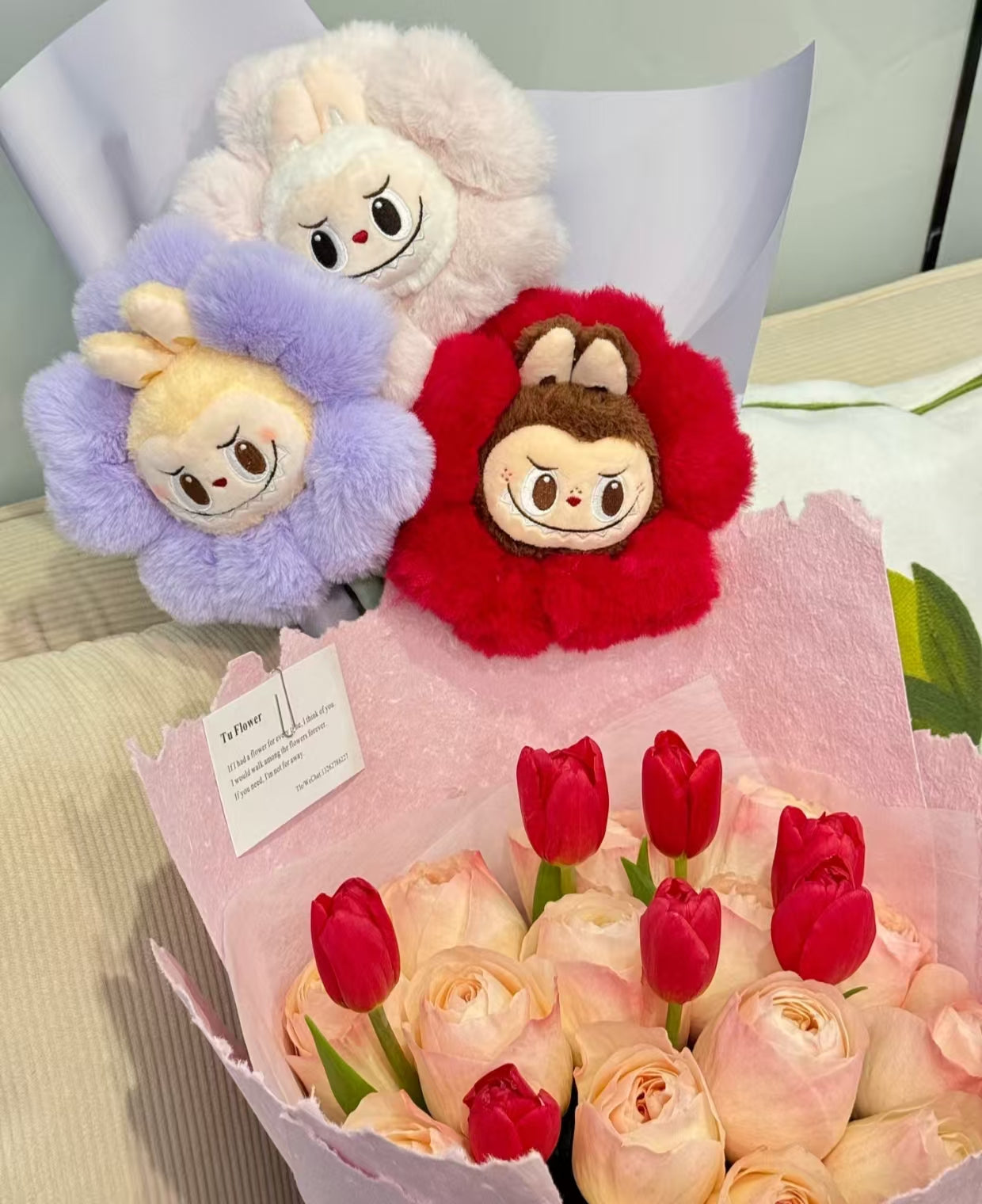 Labubu and Mokoko Flowers