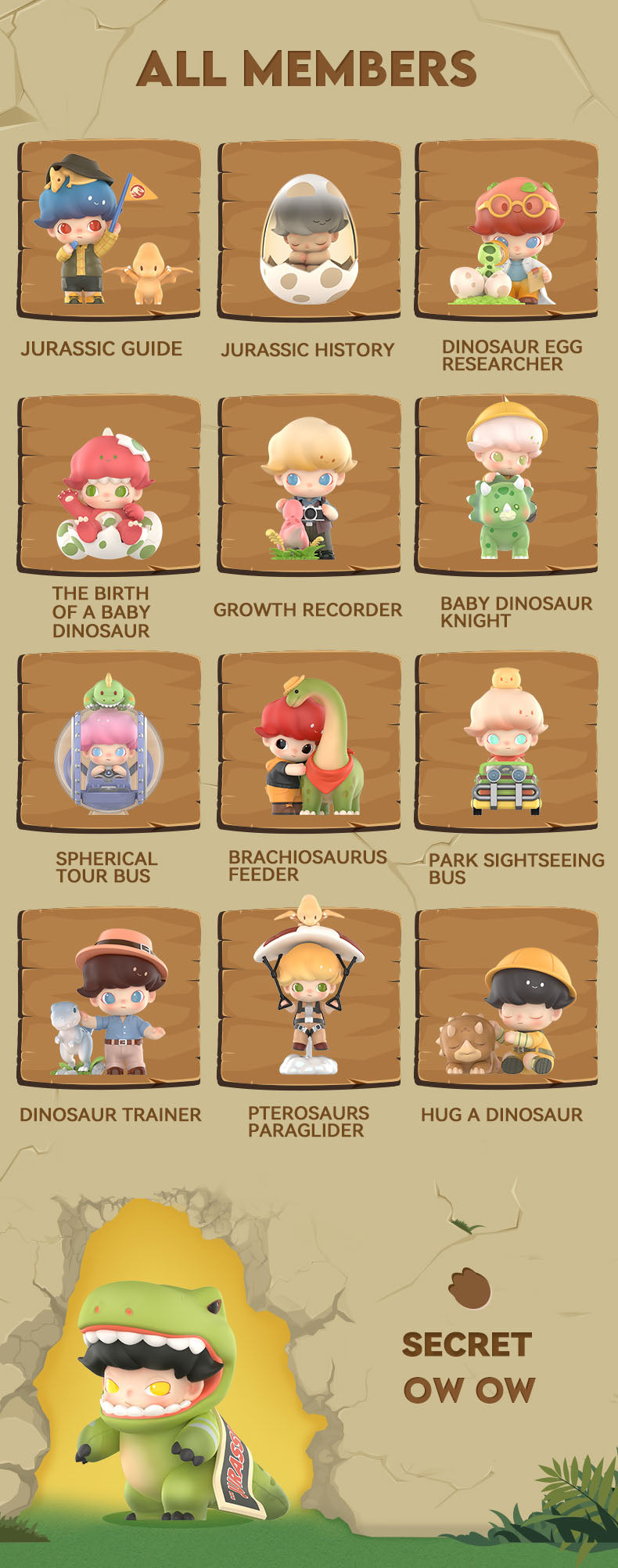 Dimoo Jurassic World Series Blind Box